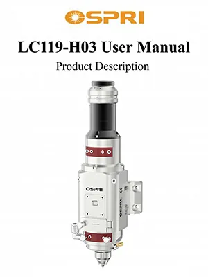 Cabezal láser de fibra de 2 kW, para corte de precisión (Enfoque manual)