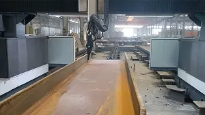 Cabezal de corte láser de fibra LCF20A, para corte de vigas en I de acero al carbono