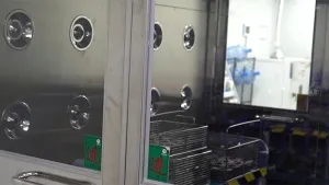 Ducha de aire para limpieza de materiales entrantes