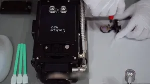 Mantenimiento del vidrio de protección de colimación superior