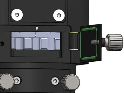 Control de enfoque por dial para un ajuste preciso