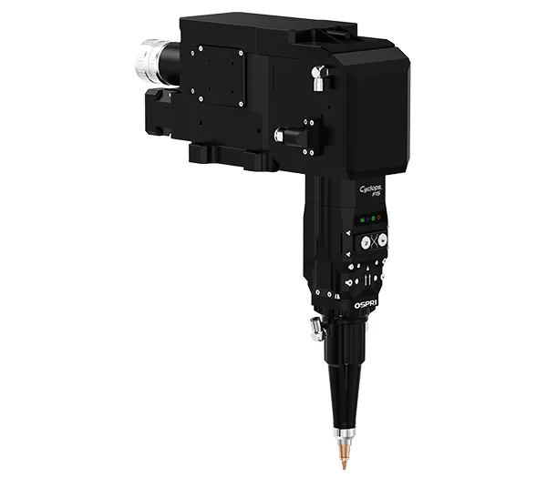 Cabezal de corte láser de fibra biselado de 15 kW  (péndulo simple , ángulo recto, autoenfocable)