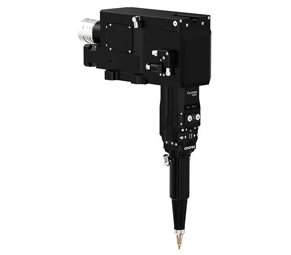 Cabezal de corte láser de fibra biselado de 20 kW (péndulo simple , ángulo recto)