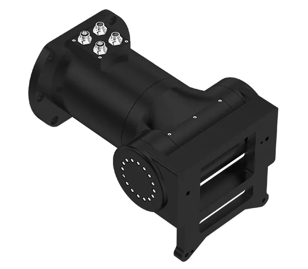 Eje rotativo para cabezal de corte láser biselado